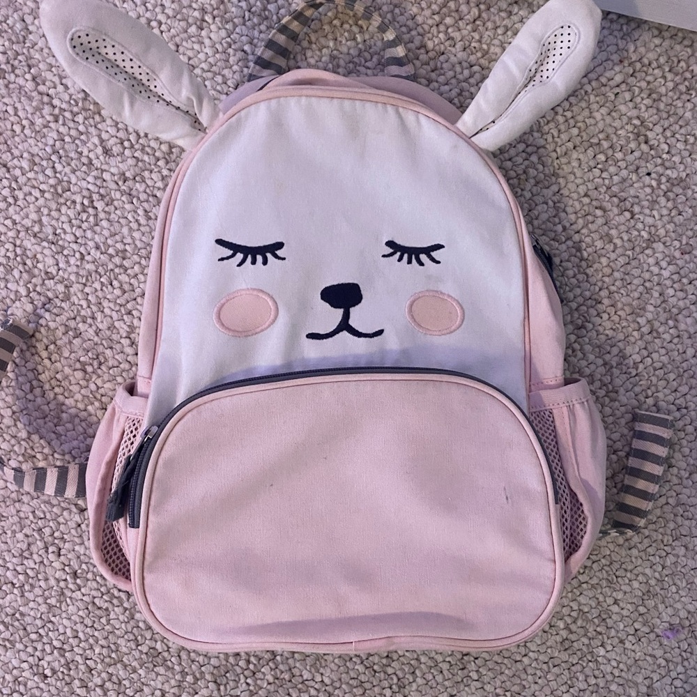 Pottery barn kids Emily and Merritt girls backpack bunny